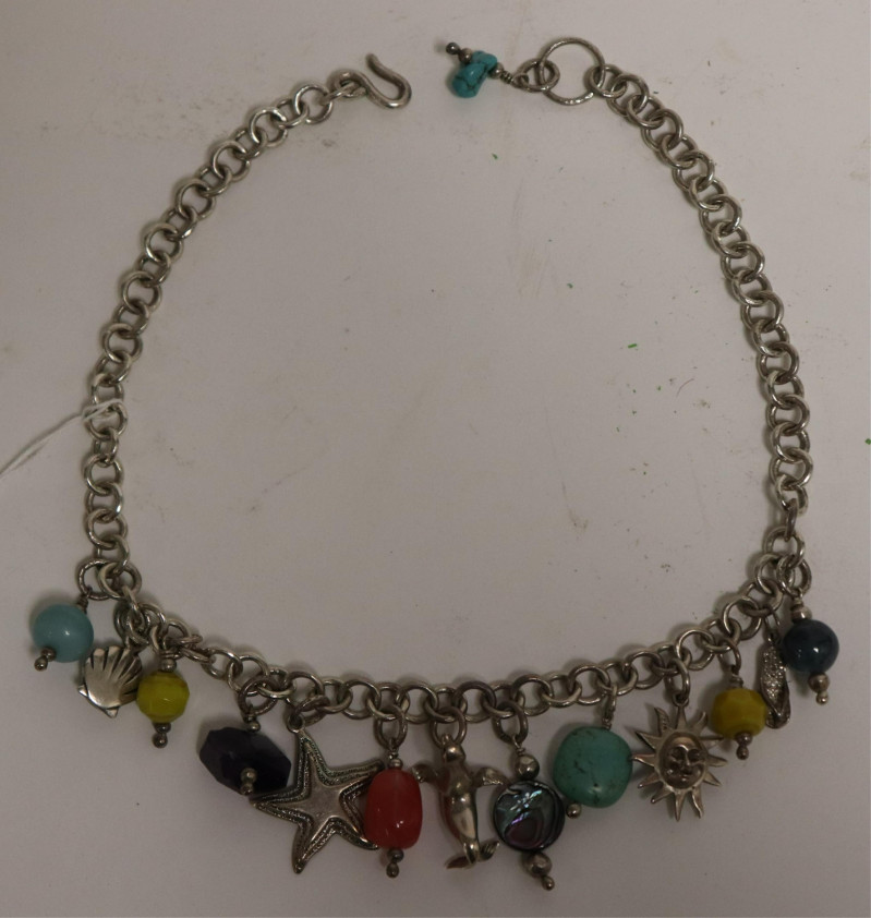 Sterling Silver Charm Necklace