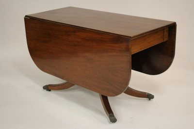 Mahogany Drop Leaf Dining Table, 19th C