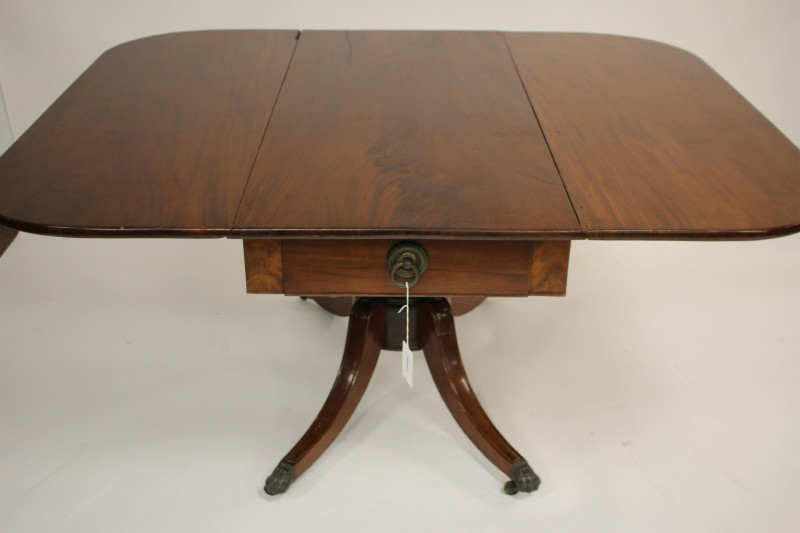 Mahogany Drop Leaf Dining Table, 19th C