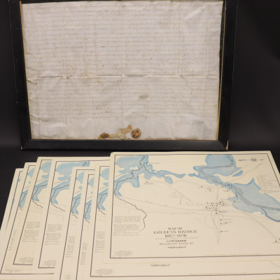 1749 Land Grant &amp; Kearns Golden&apos;s Bridge Maps