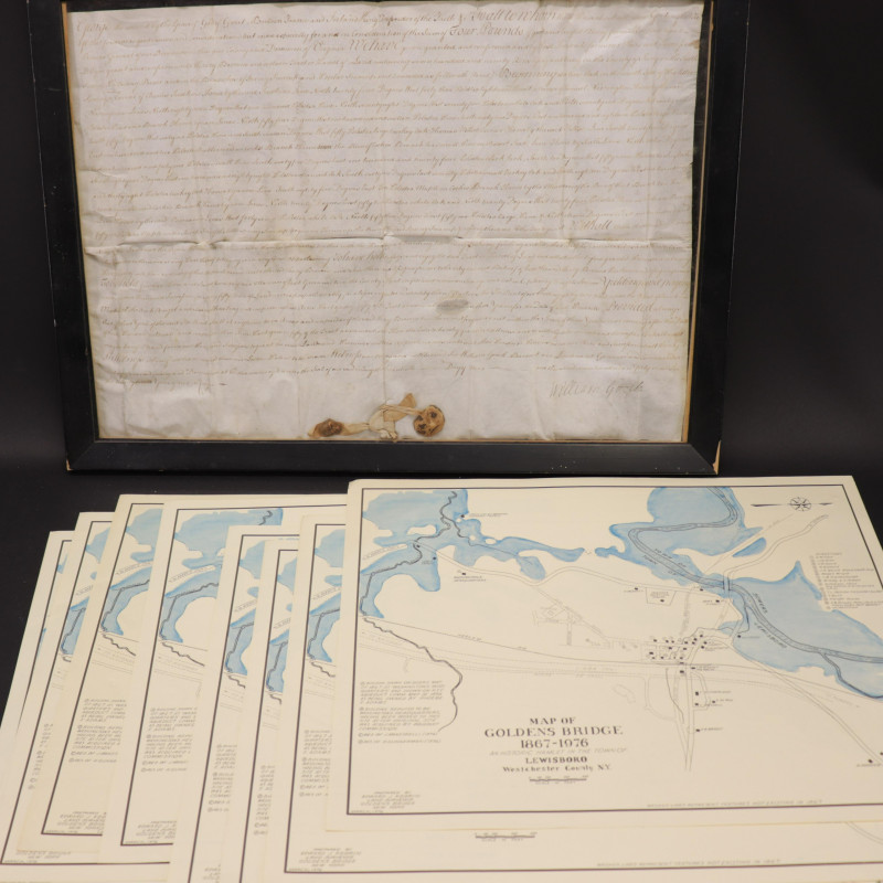 1749 Land Grant &amp; Kearns Golden&apos;s Bridge Maps