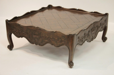 Baker French Provincial Style Oak Coffee Table