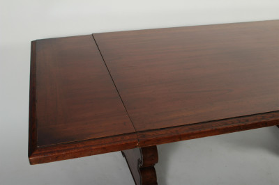 Oak and Hardwood Veneered Extension Dining Table