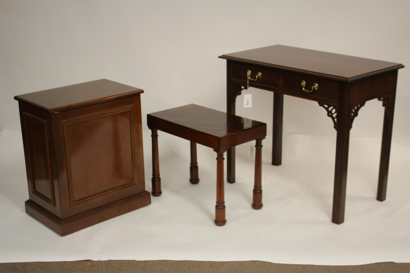 3 Accessory Furnishings: Contemporary &amp; an Antique