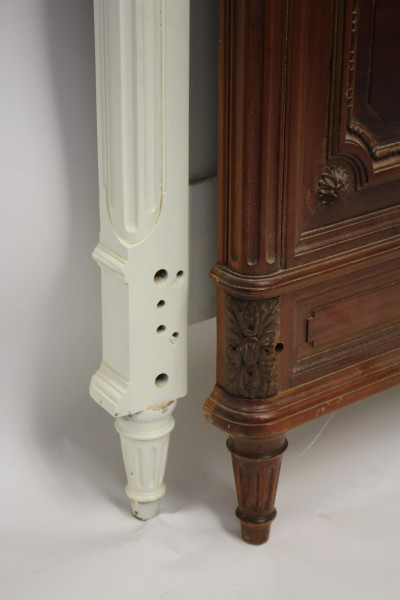 Louis XV Style Queen Headboad &amp; Footboard