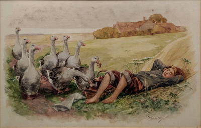 William G Miller – Sleeping Boy and Gaggle