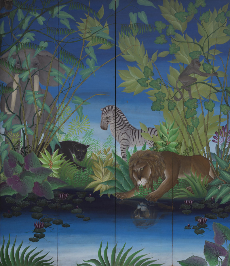 Gustavo Novoa - Jungle Scene on screen
