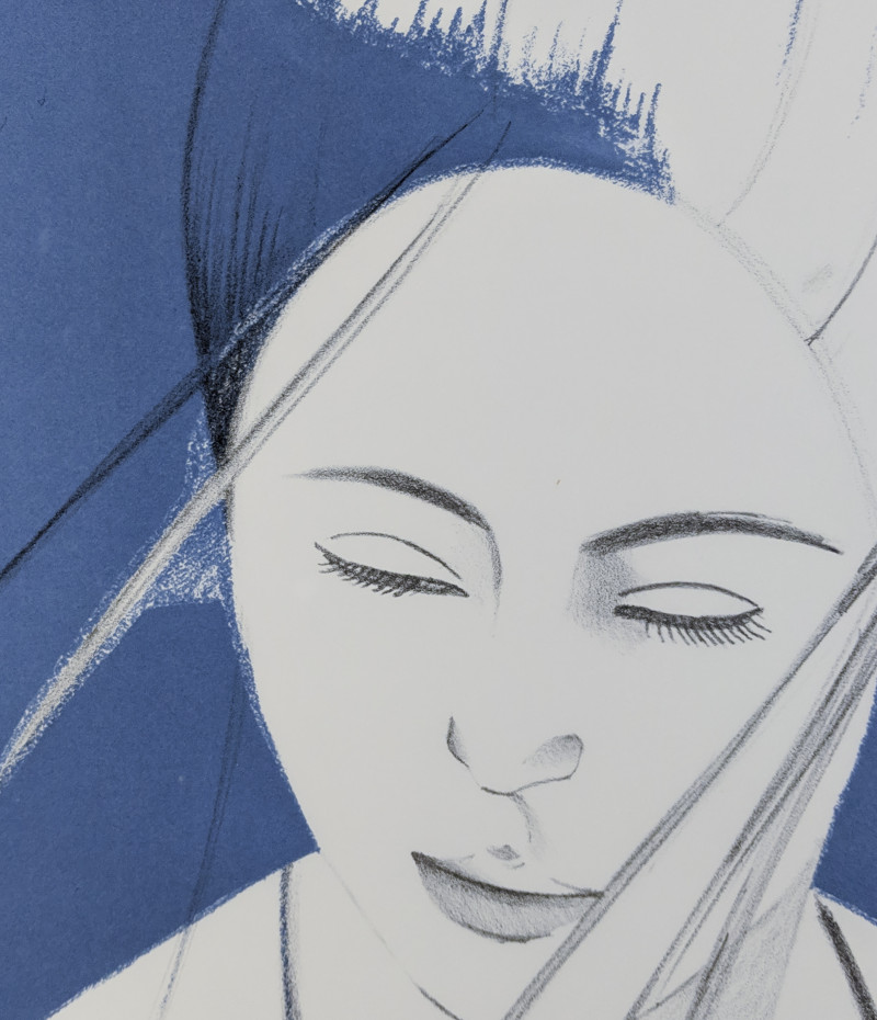 Alex Katz - Pamela (Blue)