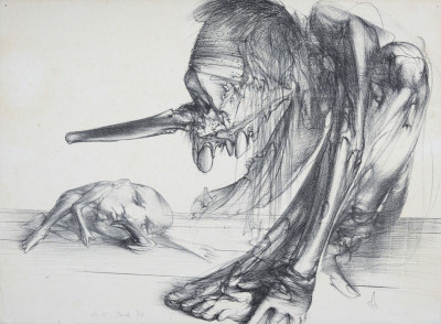 Dado (Miodrag Đurić) - Untitled (Two figures)