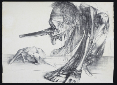 Dado (Miodrag Đurić) - Untitled (Two figures)