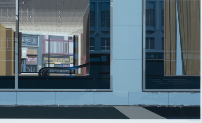 Richard Estes - Movies, Urban Landscapes No. III