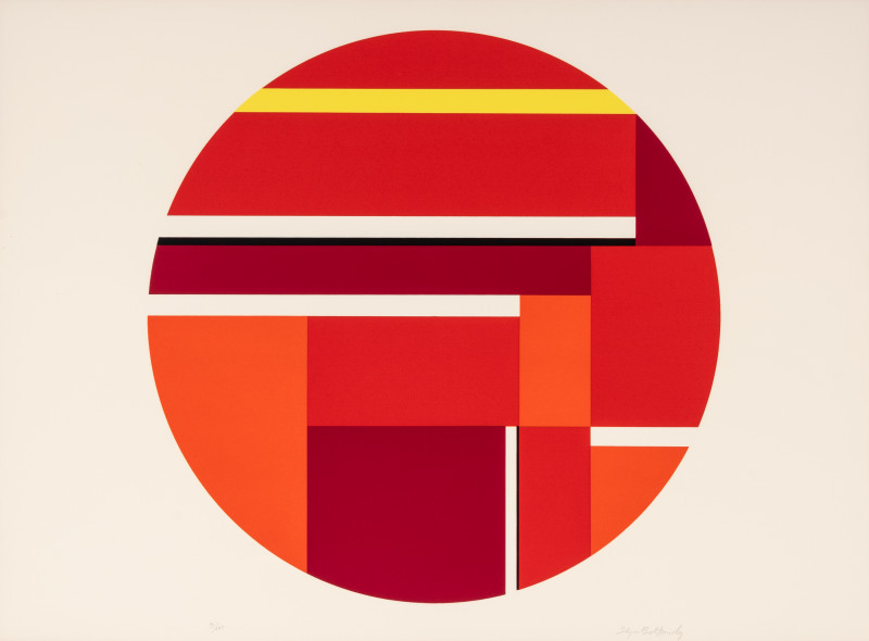 Ilya Bolotowsky - Red Tondo