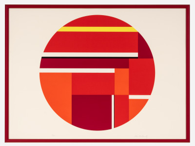 Ilya Bolotowsky - Red Tondo