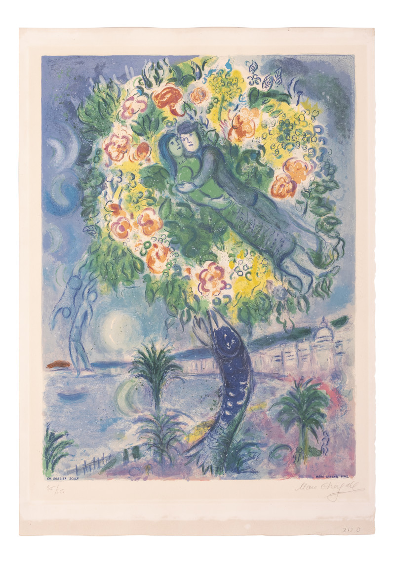 Marc Chagall - Couple et Poisson, from Nice and the Côte d&apos;Azur