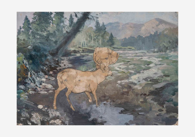 George Browne - 6 Deer and Elk studies