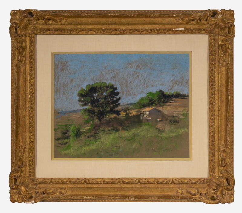 Pierre Roussel - Landscape with tree and farmhouse