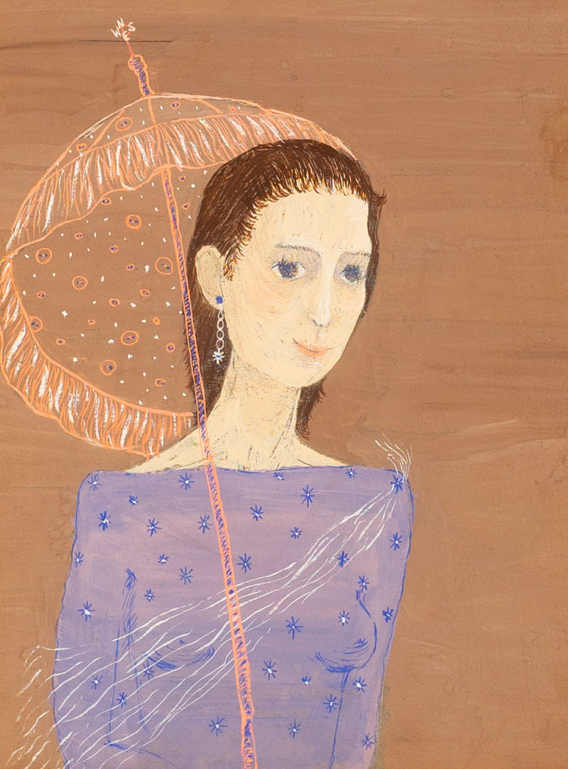Unknown Artist - Woman with a parasol