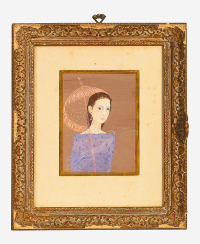 Unknown Artist - Woman with a parasol
