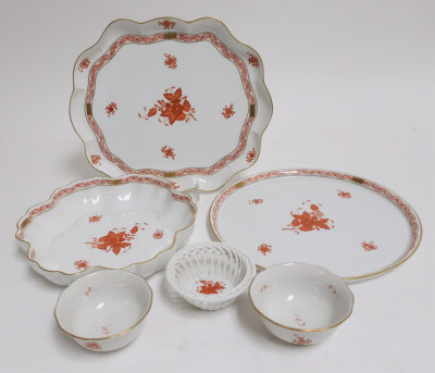 21 pcs. Herend Porcelain Chinese Bouquet