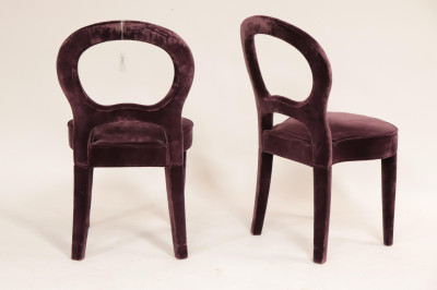 Pair Promemoria Velvet Chairs