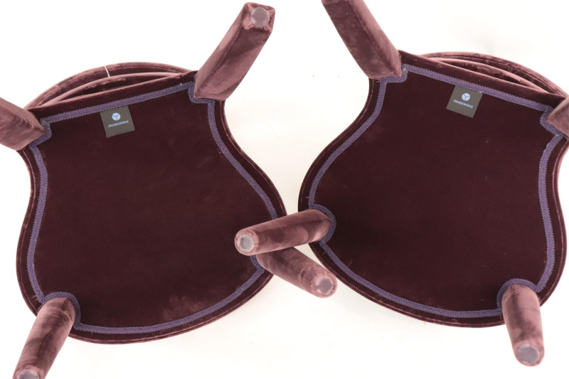 Pair Promemoria Velvet Chairs