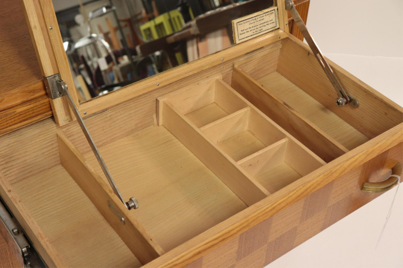 French Art Deco Parquetry Dressing Chest, 1925