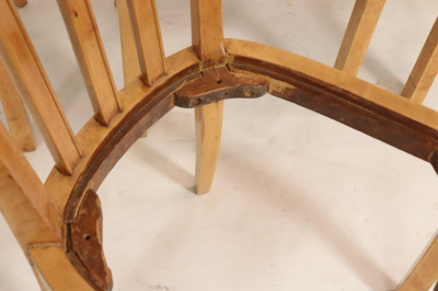 Set of 4 Art Deco Maple Side Chairs, circa 1940