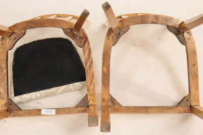 Set of 4 Art Deco Maple Side Chairs, circa 1940