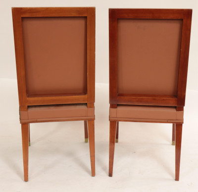 Set of 4 French 1940&apos;s Mahogany Side Chairs