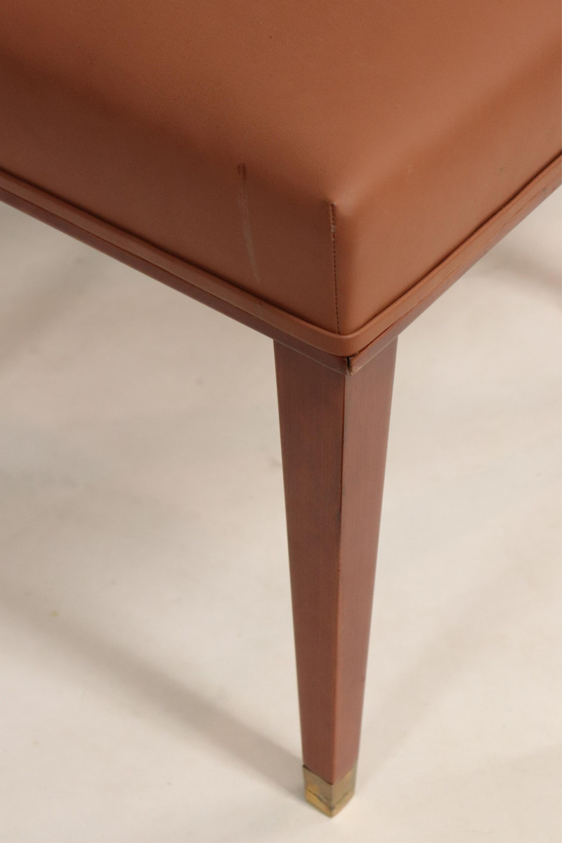 Set of 4 French 1940&apos;s Mahogany Side Chairs