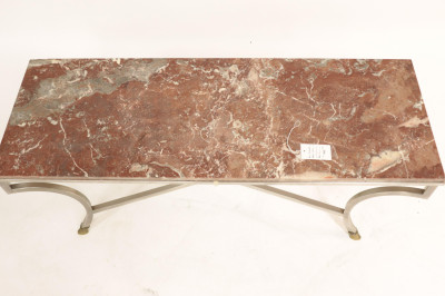 Neo-Classic Style Brass &amp; Metal Coffee Table