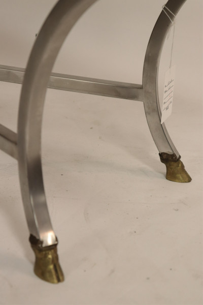 Neo-Classic Style Brass &amp; Metal Coffee Table