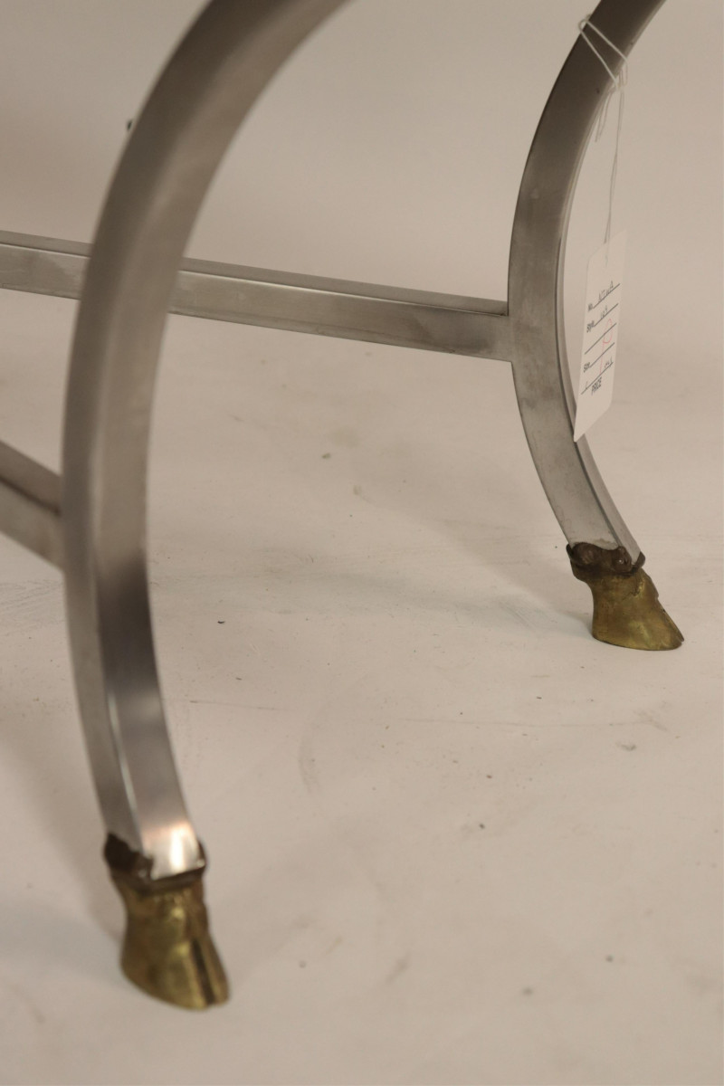 Neo-Classic Style Brass &amp; Metal Coffee Table