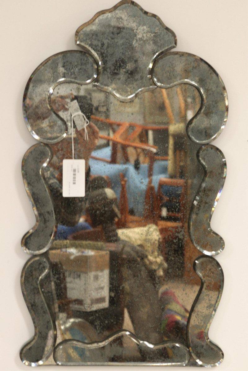 1940&apos;s Glass Mirror, possibly Michaud &amp; Co