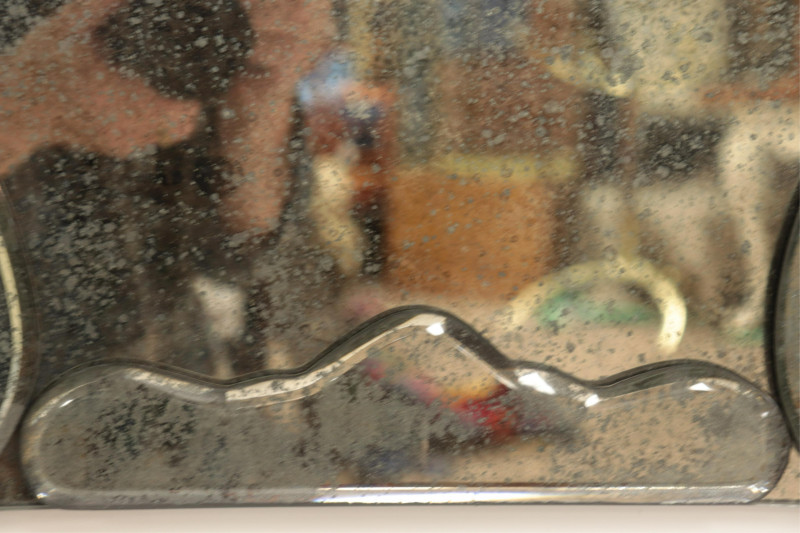 1940&apos;s Glass Mirror, possibly Michaud &amp; Co