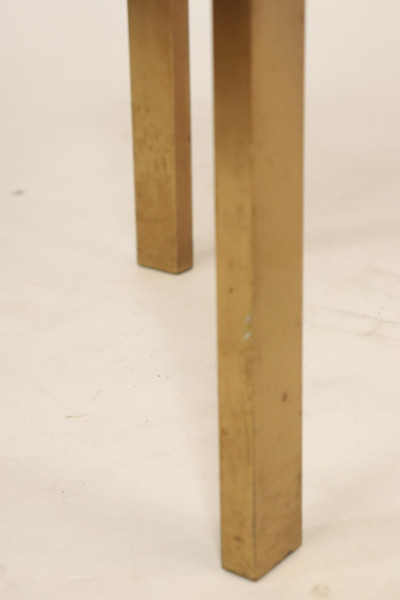 1970&apos;s Solid Brass &amp; Marble Side Table