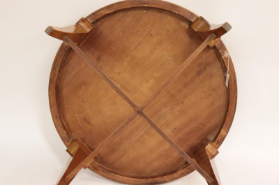 Late Art Deco Figured Walnut Center Table, 1940