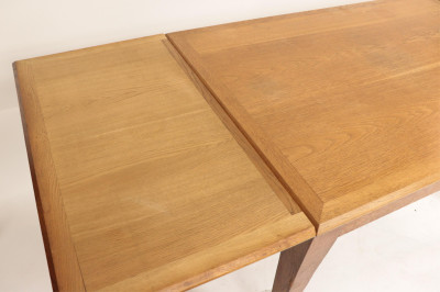 French Mid Century Oak Extension Dining Table