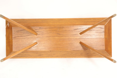Mid Century Solid Ash Table/Bench, circa 1940