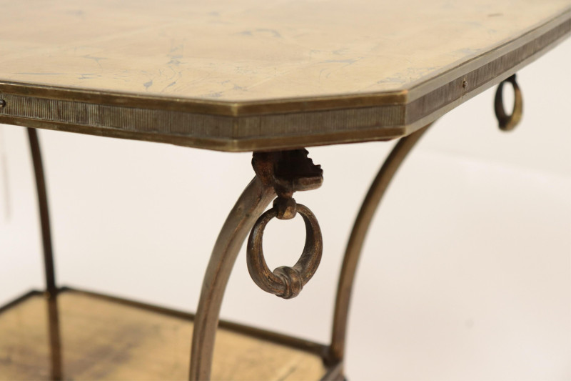 Victorian Gold Painted Cast Brass Side Table