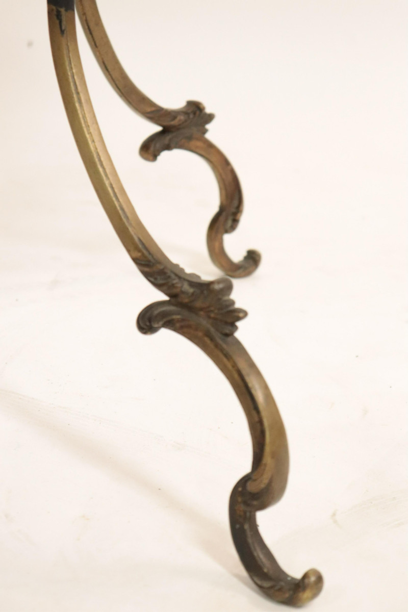 Victorian Gold Painted Cast Brass Side Table