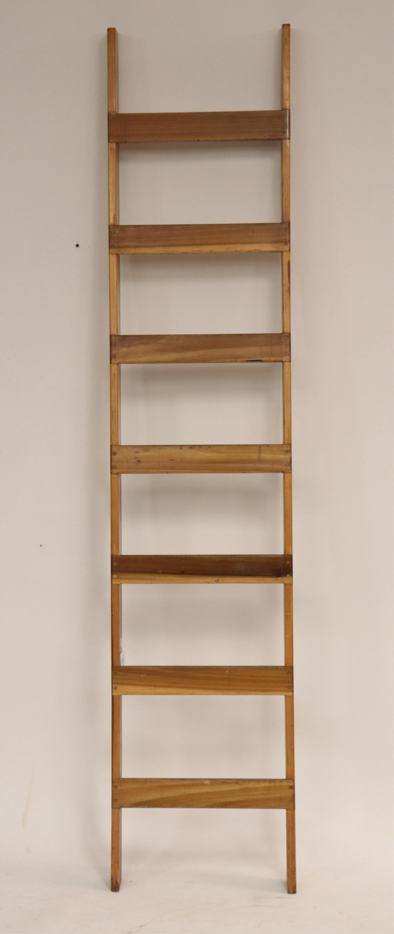 Mid Century Poplar Library Ladder
