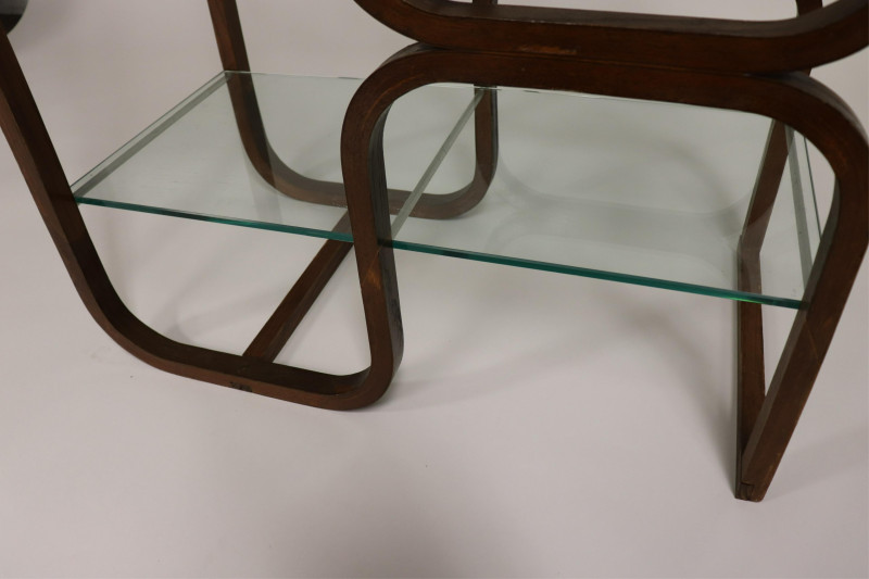 Modern Bent Wood Etagere