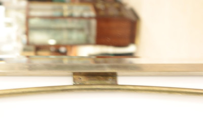 Contemporary Metal Beveled Mirror