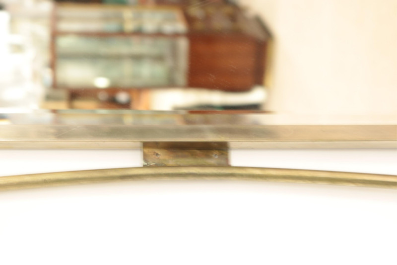 Contemporary Metal Beveled Mirror
