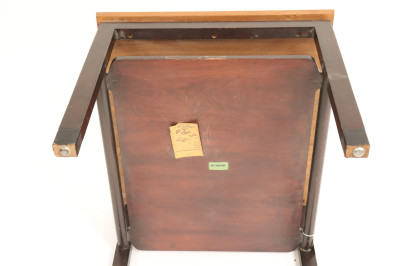 Wormley for Dunbar Walnut &amp; Leather Side Table