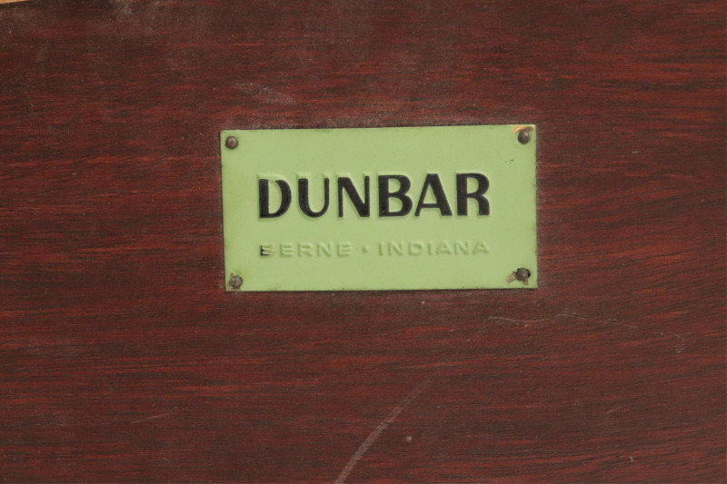 Wormley for Dunbar Walnut &amp; Leather Side Table