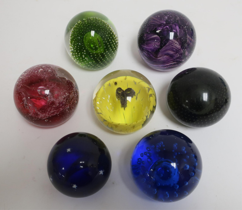 Variety of Glass Paperweights