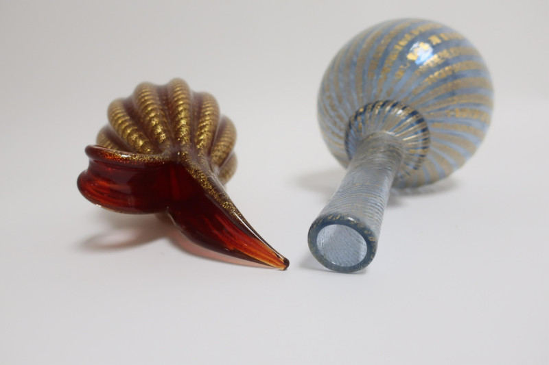 Murano Ruby Ewer &amp; Lavender Vase