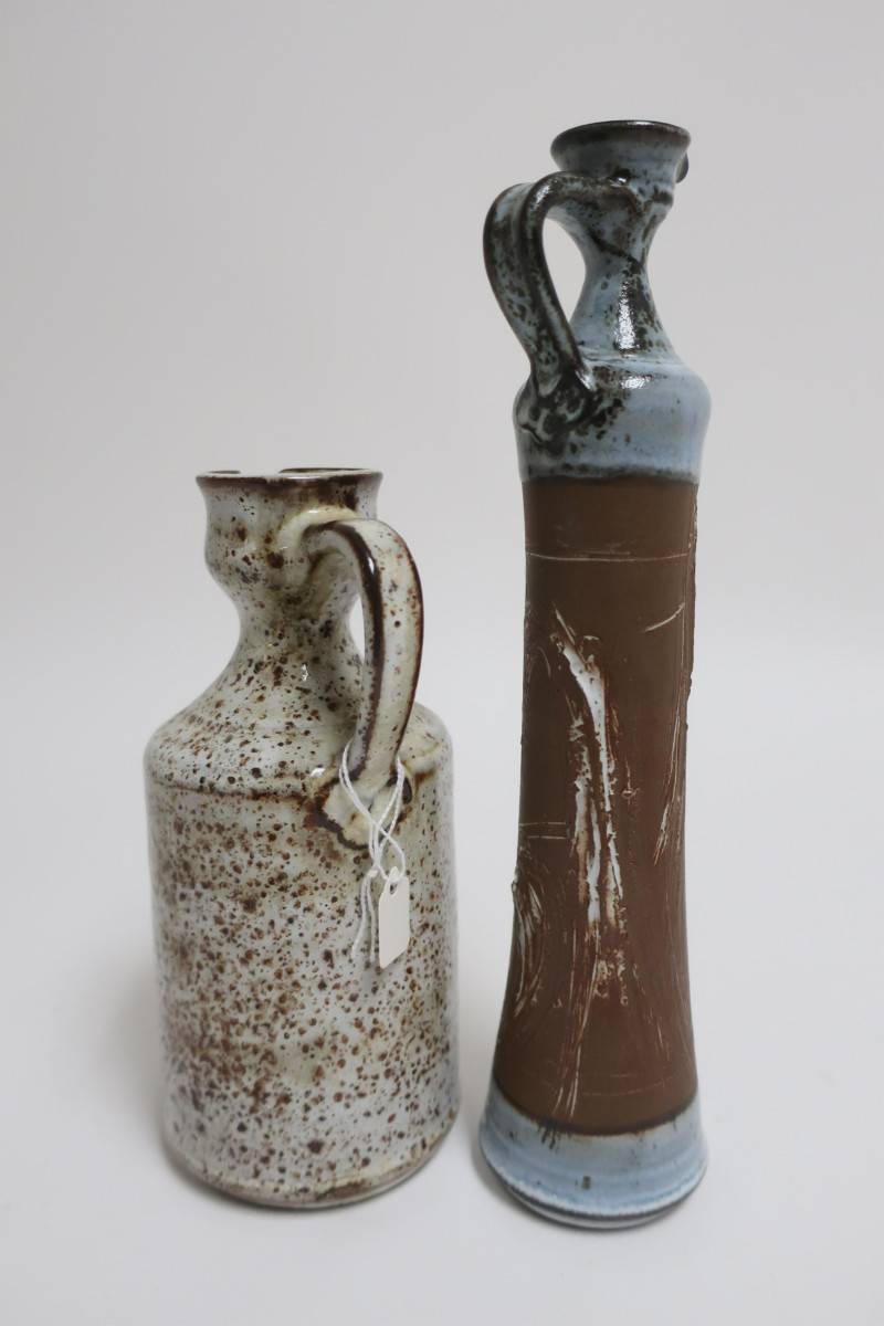 Colette Gueden Ceramic Mask and 2 Ewers